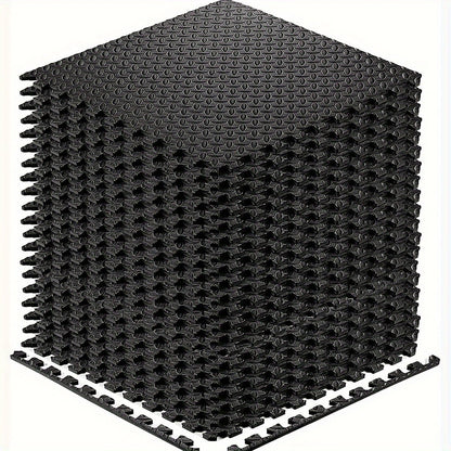 Interlocking Black EVA Fitness Mats Set (20pcs) - Safe & Secure Health & Fitness