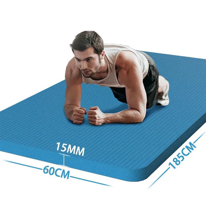 Thick Anti-Skid Yoga Fitness Mat (15mm)-1