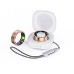 Smart Fitness Ring with Charging Case - Gold - Safe & Secure Health & Fitness