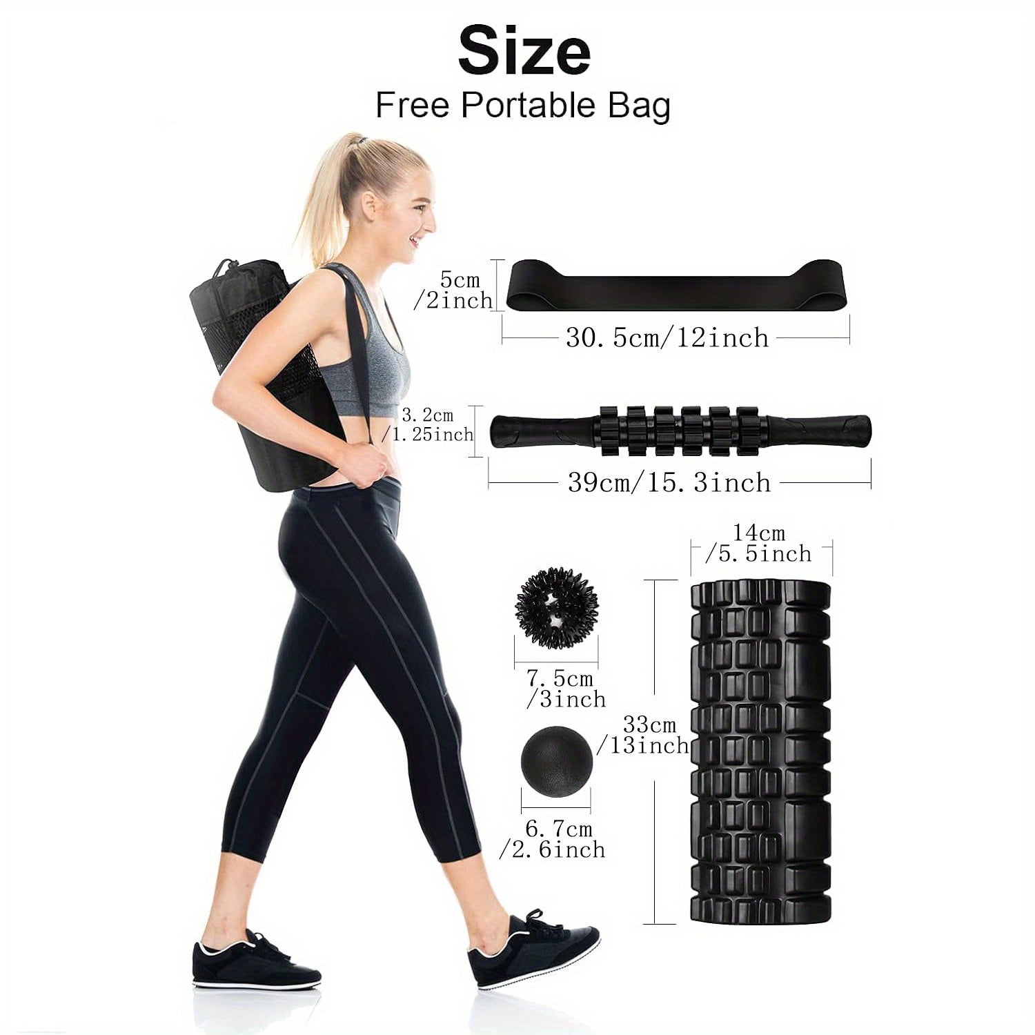 6 - in - 1 Ultimate Fitness Bundle(Black) - Safe & Secure Health & Fitness