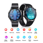 Advanced Health and Fitness Smartwatch with Tools to Manage Stress and Sleep, ECG App, SpO2, 24/7 Heart Rate - Safe & Secure Health & Fitness