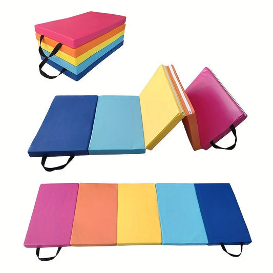 Folding Rainbow Gymnastics Fitness Mat Non - Slip - Safe & Secure Health & Fitness