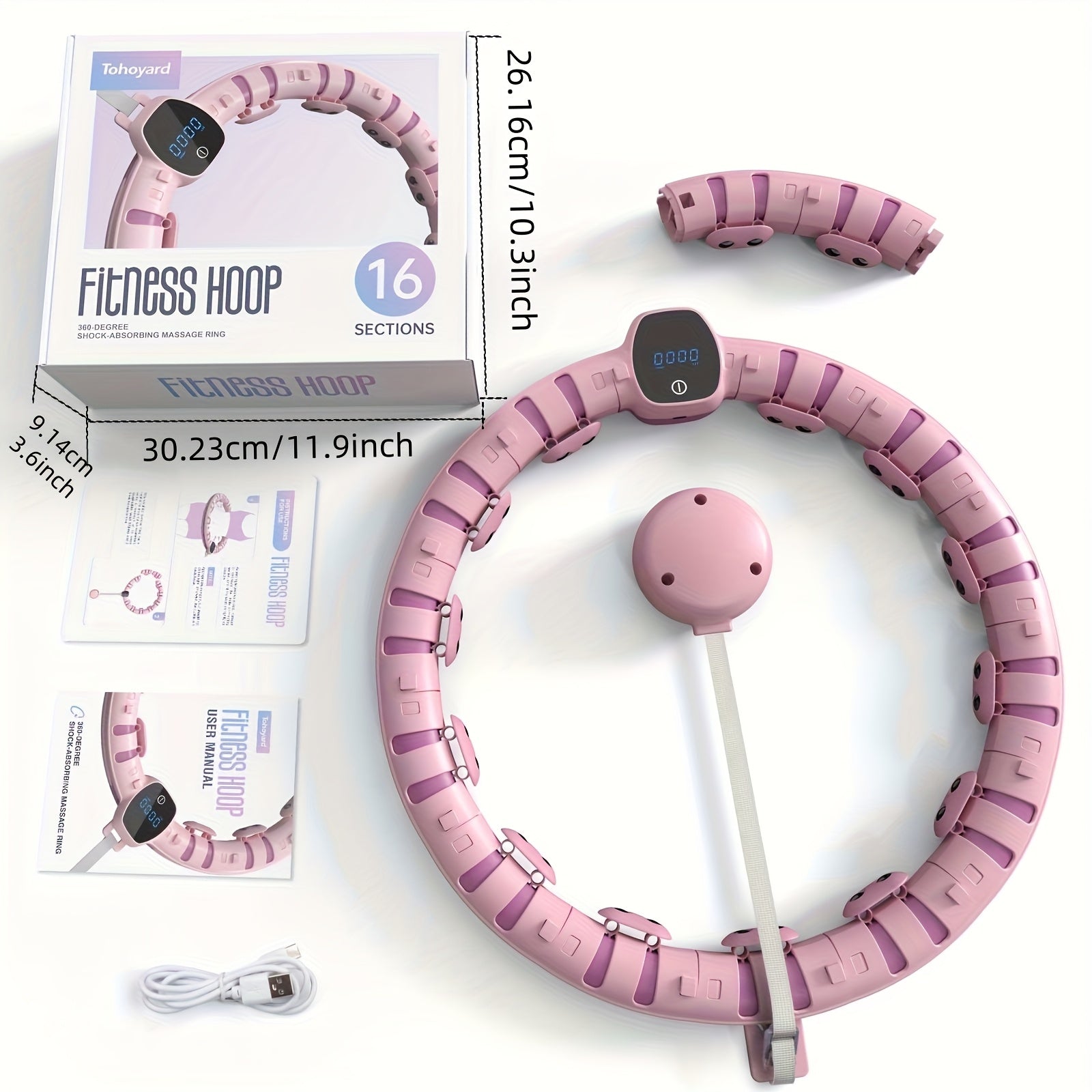 Smart Fitness Hoop with HD Counter Display - Safe & Secure Health & Fitness