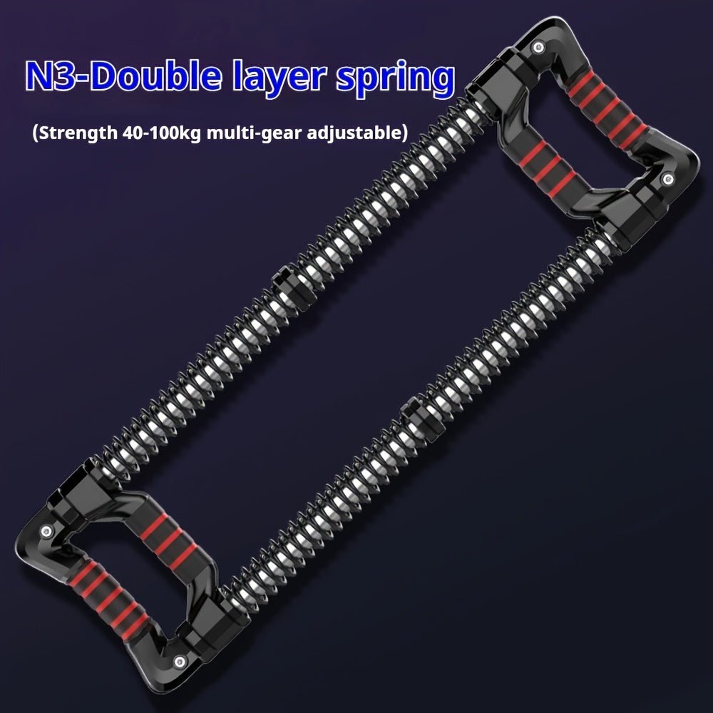 Versatile Fitness Push Bar & Chest Expander(Black) - Safe & Secure Health & Fitness