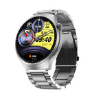 Bluetooth Smartwatch Men HD Sports Fitness (Silver) - Safe & Secure Health & Fitness