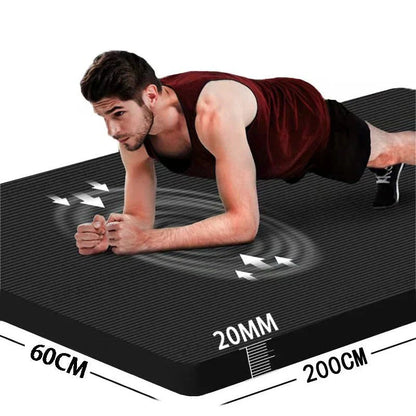 Long Non - Slip Men's Fitness Mat - Safe & Secure Health & Fitness