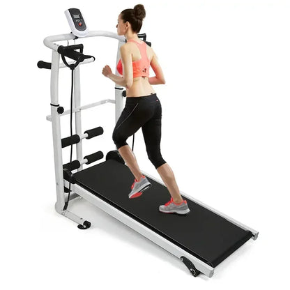 Adjustable Silent Mechanical Treadmill for Home Fitness-1