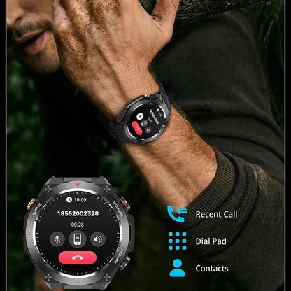 Men's Smart Fitness Watch Bluetooth Call (Black) - Safe & Secure Health & Fitness