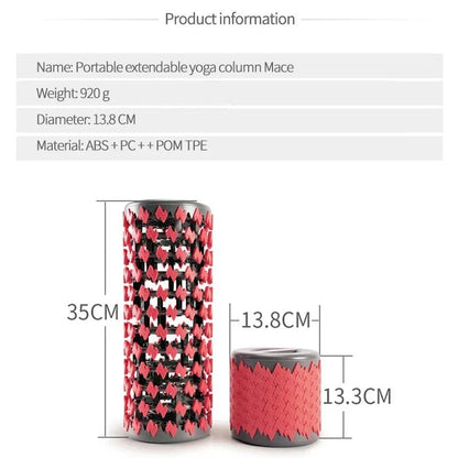 Roller Yoga Foam Massage Fitness (Red) - Safe & Secure Health & Fitness