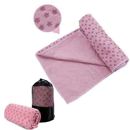 Non - Slip Portable Yoga Towel & Fitness Mat - Safe & Secure Health & Fitness