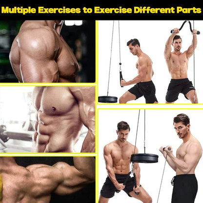 Fitness Pulley Cable Machine System Black - Safe & Secure Health & Fitness