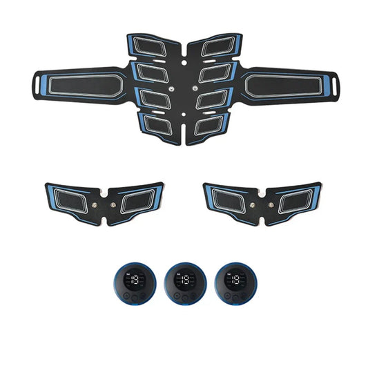 Abdominal Muscle Trainer EMS Fitness Belt Blue - Safe & Secure Health & Fitness