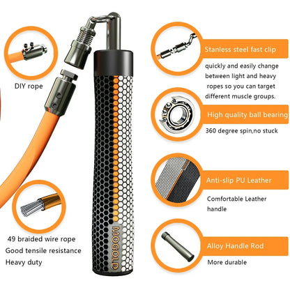 Weighted Jump Rope for Fitness and Boxing-2