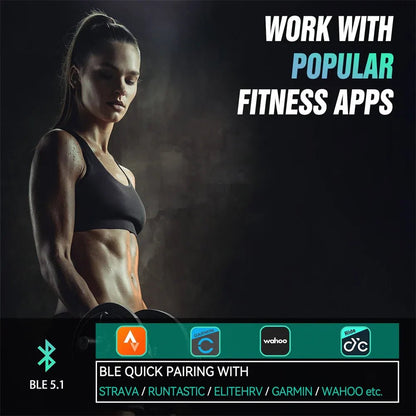 Heart Rate Monitor Armband Bluetooth 5.1 ANT Fitness Sensor Black - Safe & Secure Health & Fitness