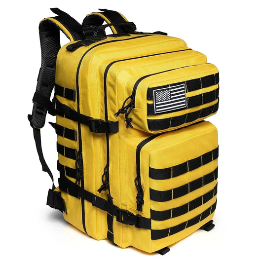 45L Tactical Fitness Backpack Molle Rucksack Yellow-0