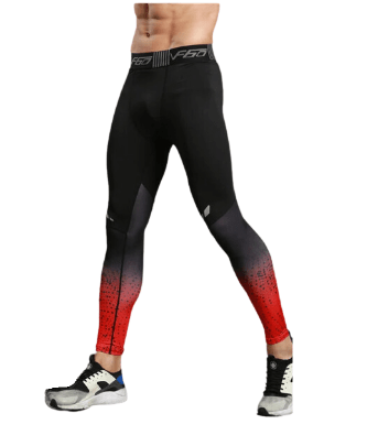 Men's Quick - Dry Compression Running & Fitness Leggings - Safe & Secure Health & Fitness