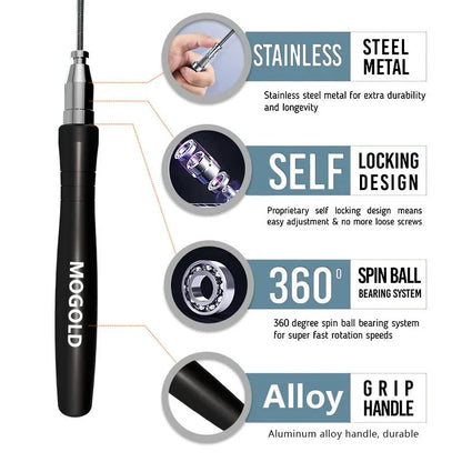 Professional Speed Jump Rope for Gym Fitness - Safe & Secure Health & Fitness