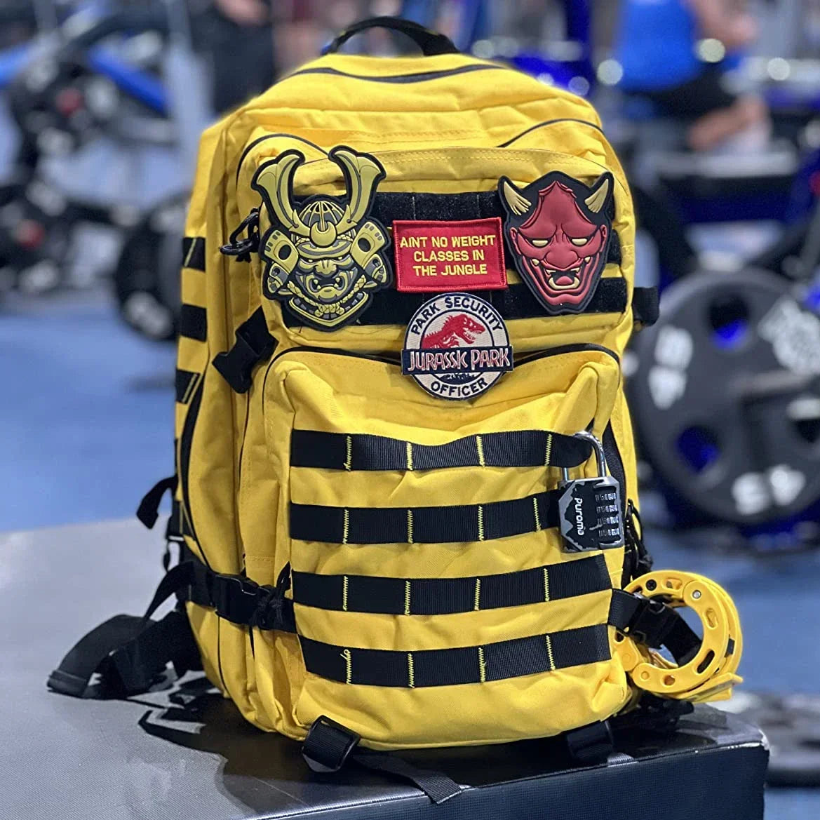 45L Tactical Fitness Backpack Molle Rucksack Yellow-1