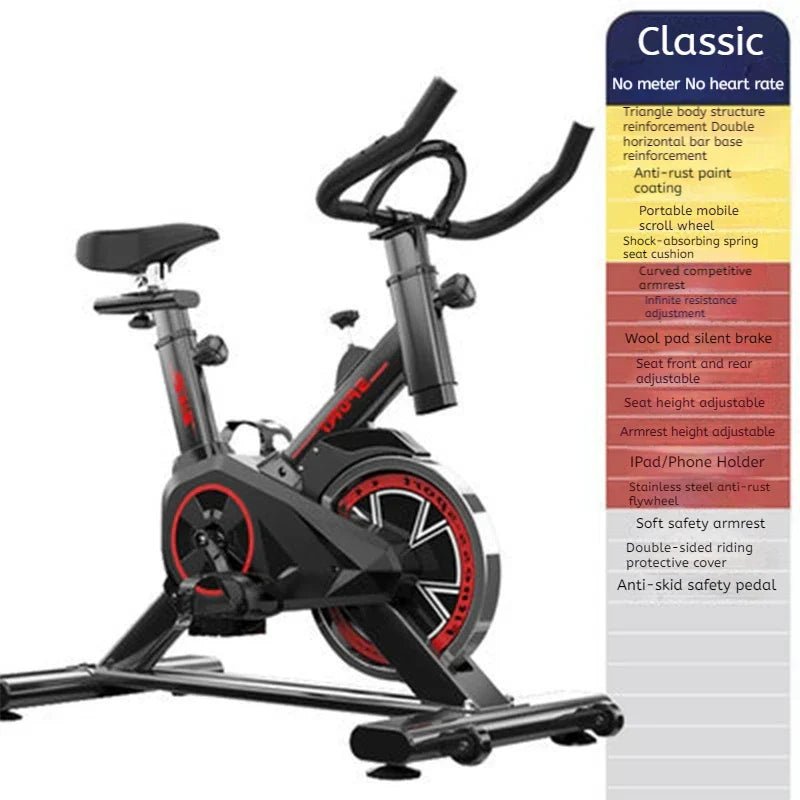 Silent Spinning Bike for Home Fitness - Safe & Secure Health & Fitness