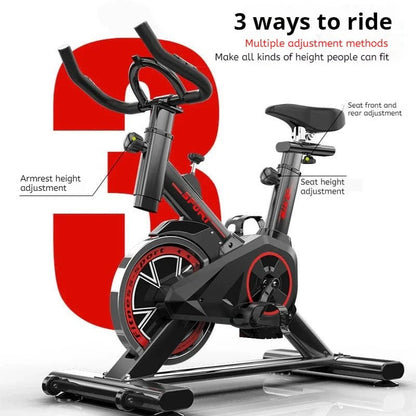 Silent Spinning Bike for Home Fitness - Safe & Secure Health & Fitness