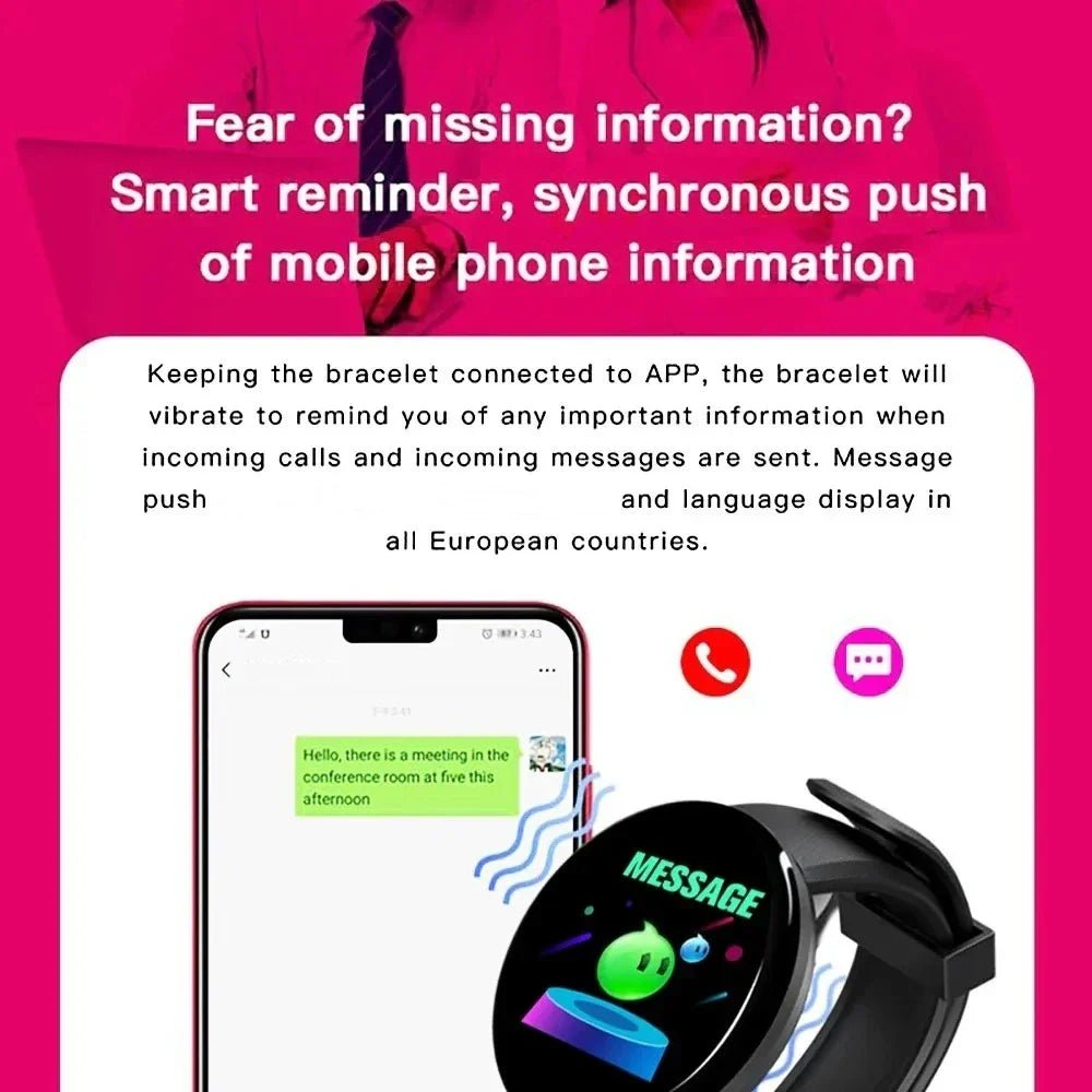 Smartwatch Fitness Tracker with Heart Rate Monitor - Safe & Secure Health & Fitness