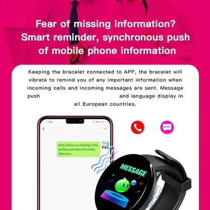 Smartwatch Fitness Tracker with Heart Rate Monitor - Safe & Secure Health & Fitness