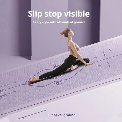 Anti - Slip Yoga Mat for Home Fitness - Safe & Secure Health & Fitness