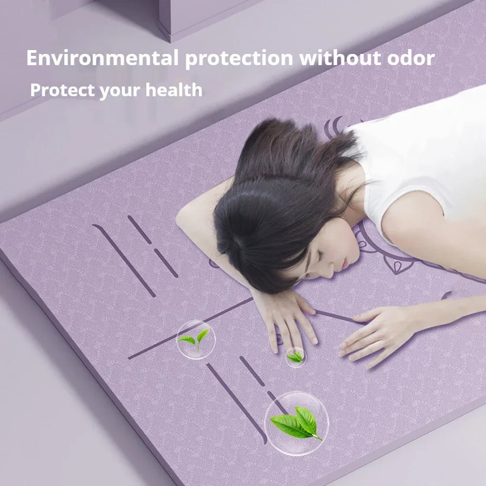 Anti - Slip Yoga Mat for Home Fitness - Safe & Secure Health & Fitness