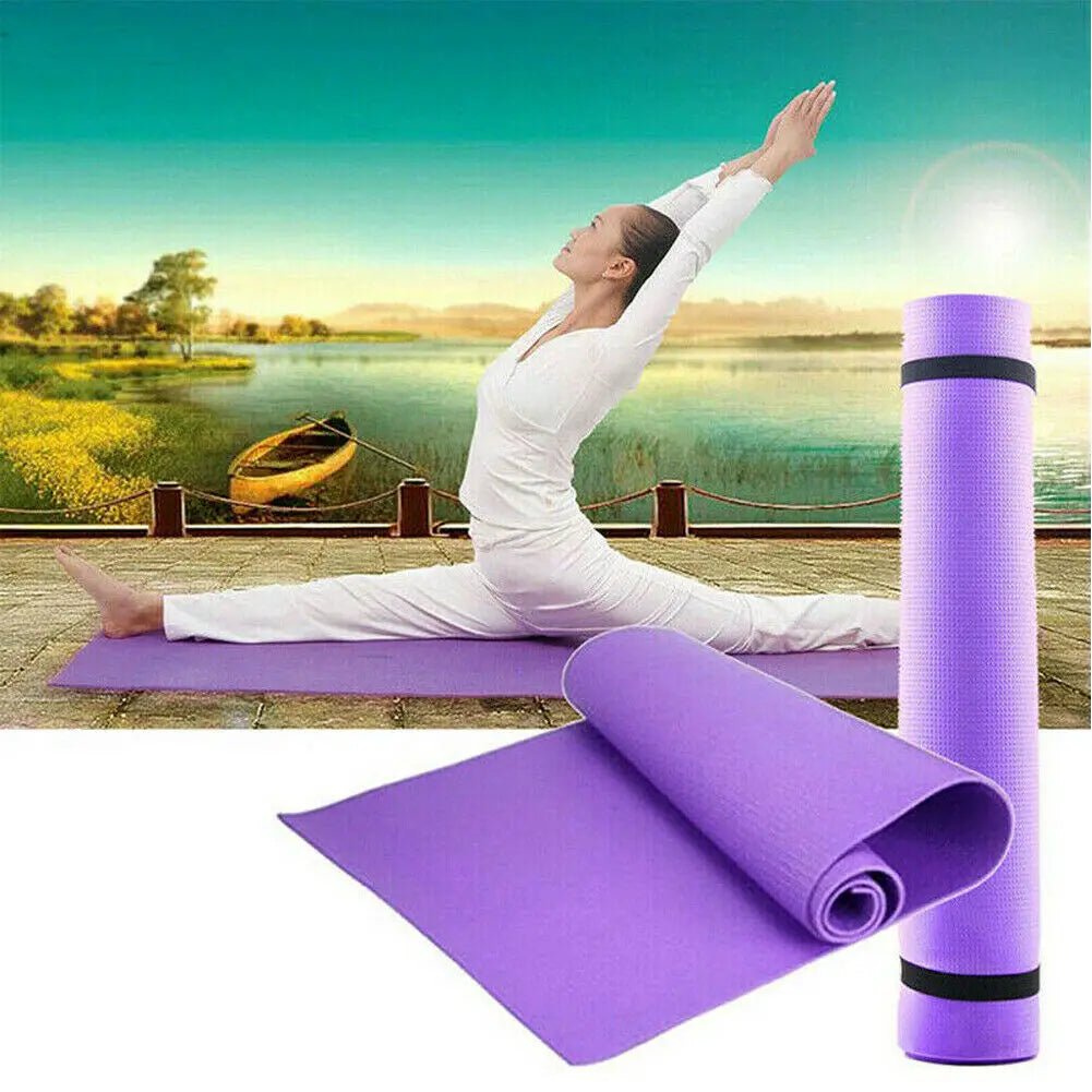 Thick Non - Slip Yoga Mat for Fitness - Safe & Secure Health & Fitness