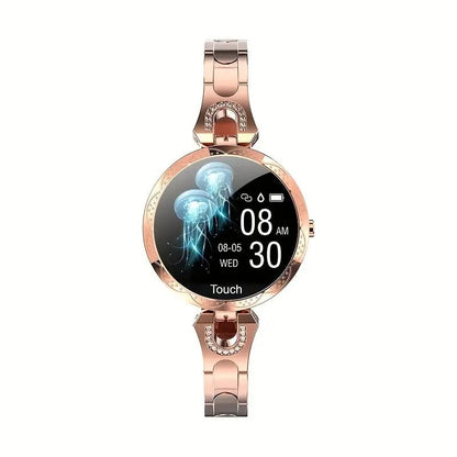 Rose Golden Women's Smartwatch - Health, Fitness, Sleep Tracker - Safe & Secure Health & Fitness