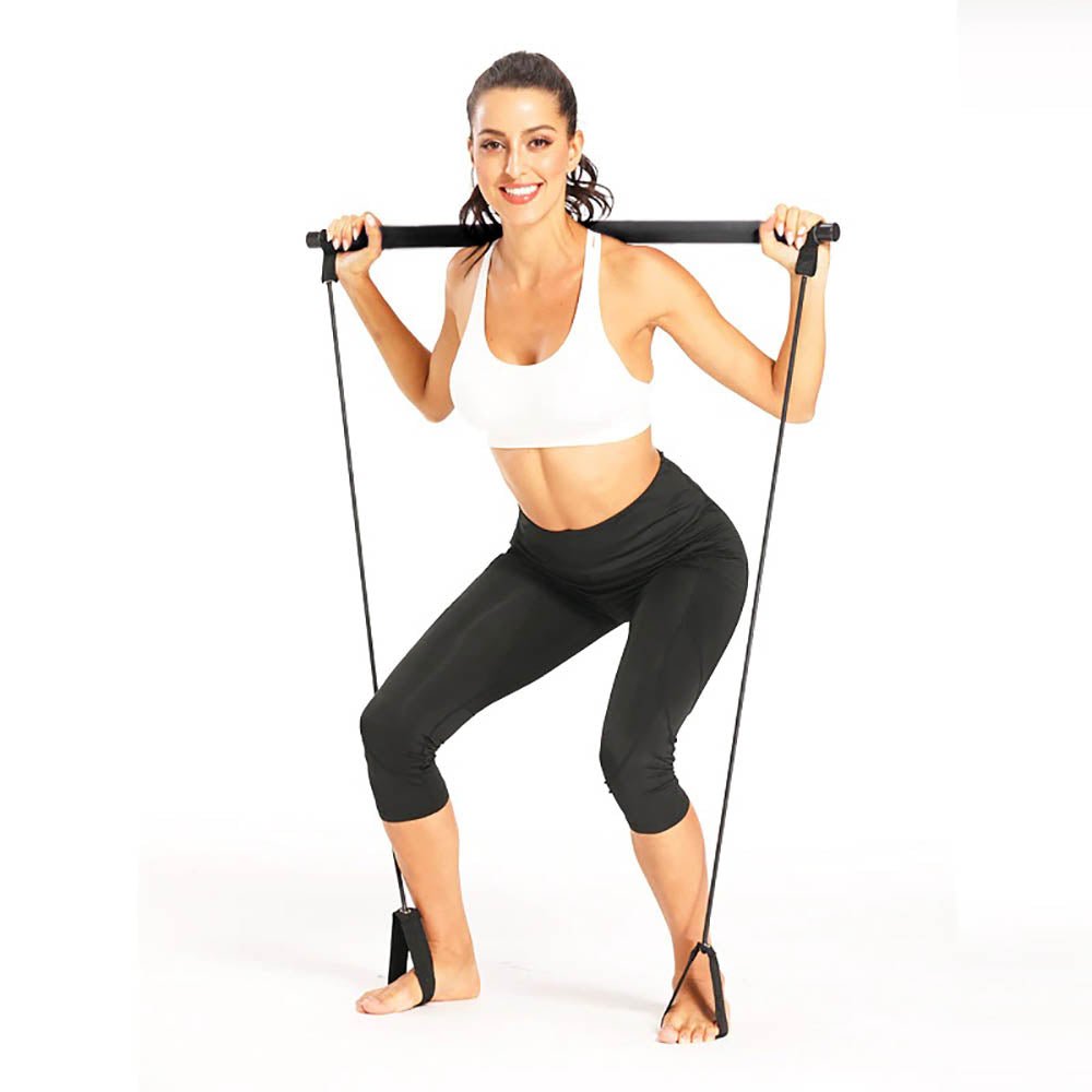 Fitness bar with rubber band - Safe & Secure Health & Fitness