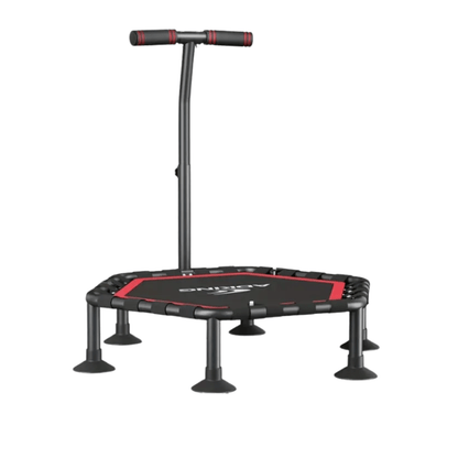 Indoor Fitness Trampoline with Handrail - Safe & Secure Health & Fitness